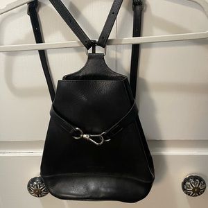 Dooney & Bourke black leather backpack